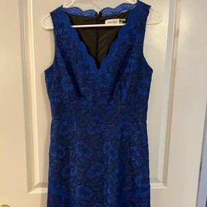 Calvin Klein blue lace dress